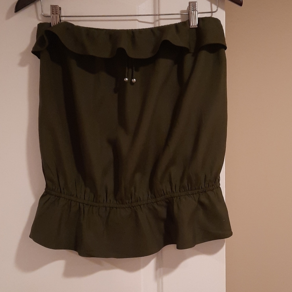 Gap loose fitting strapless top